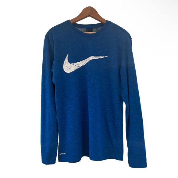 Nike Other - Men’s Medium NIKE Dri-Fit long sleeved athletic shirt royal blue